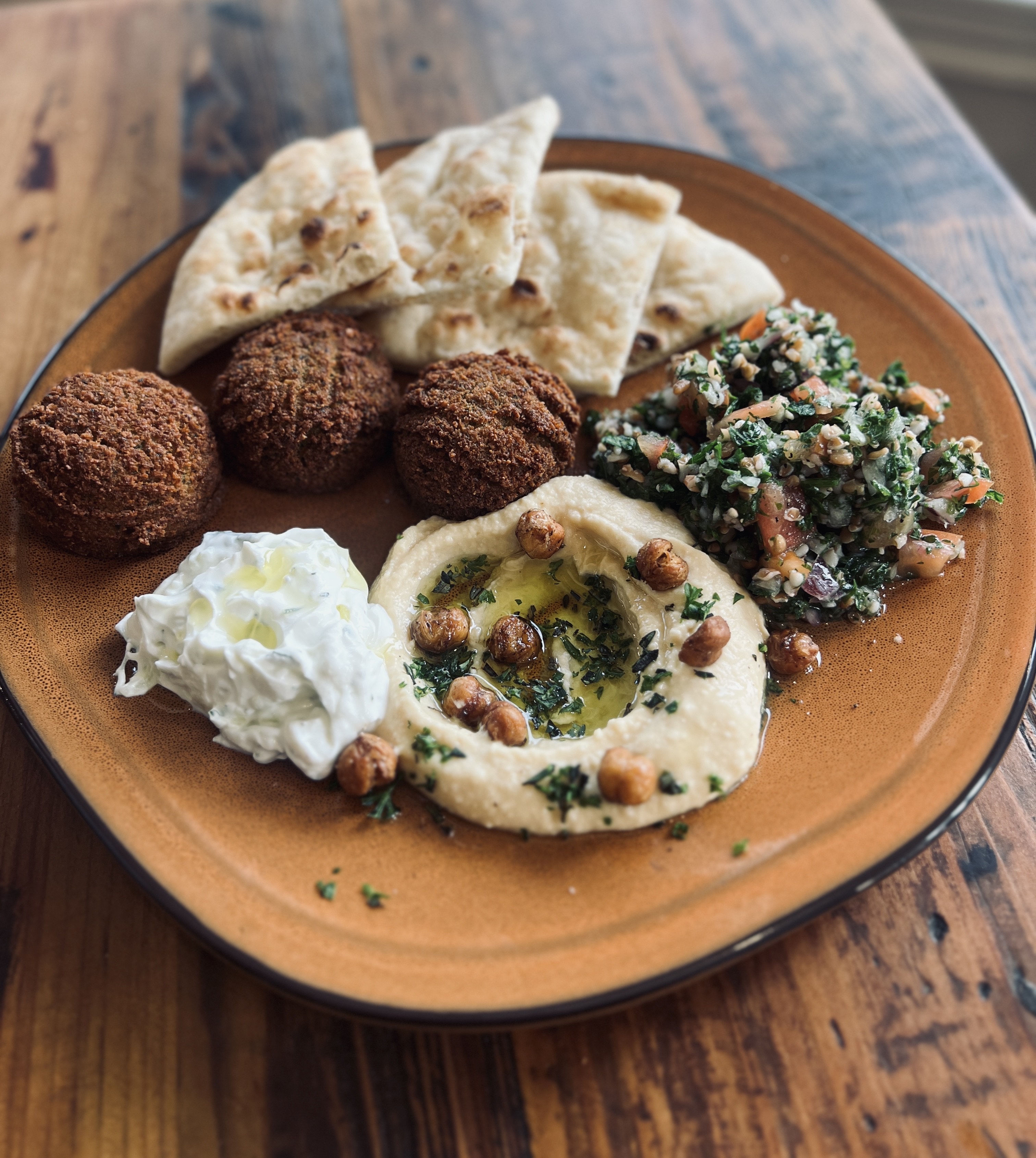 Mezze with Falafel