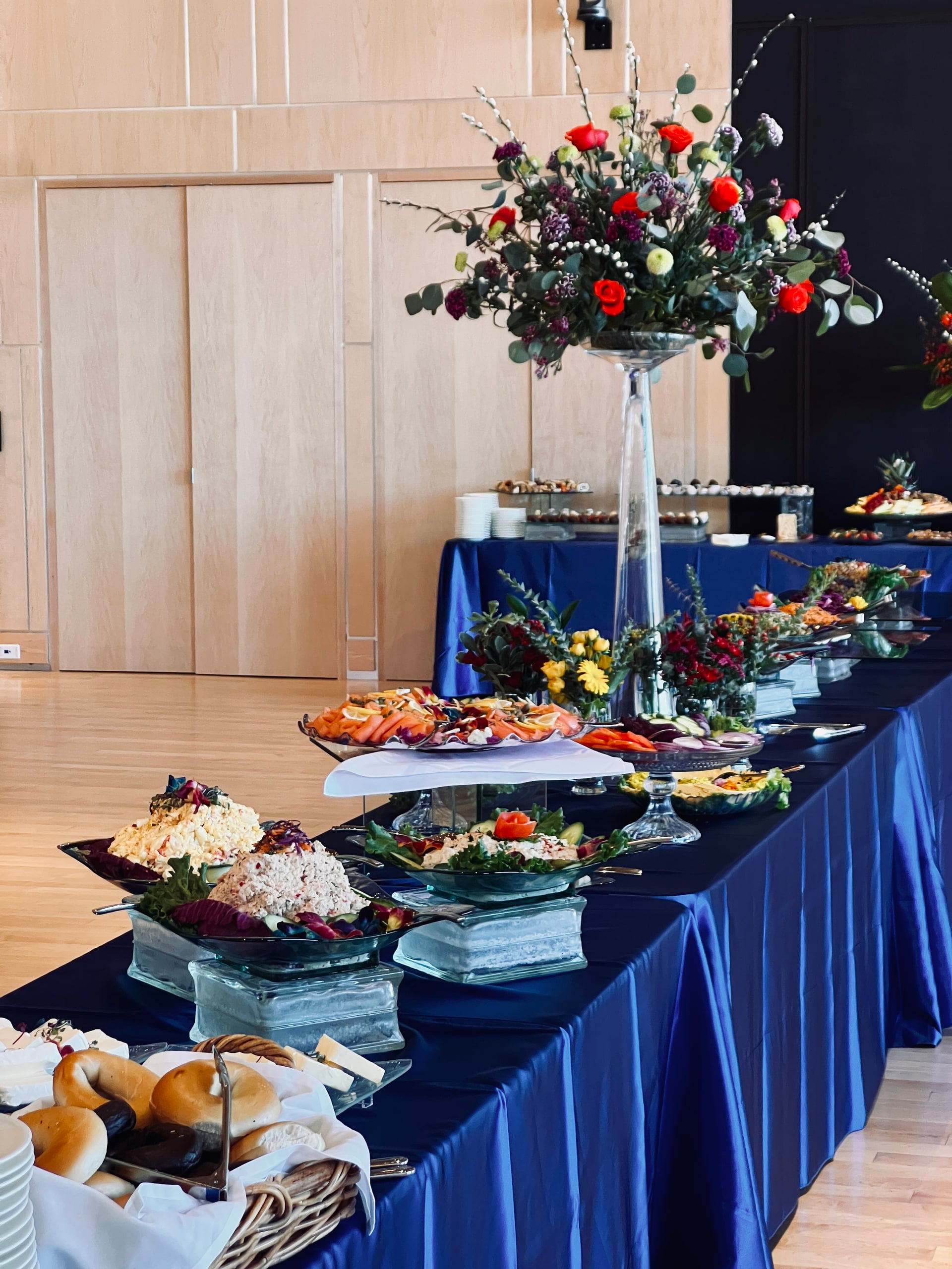 Full-service event catering buffet by 56 Restaurant Group